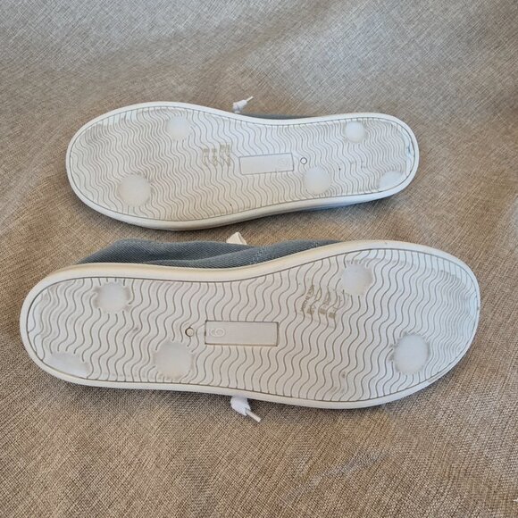 Women's Blue Cute and Comfy Canvas Slip-On Sneakers, Size 9 - Picture 6 of 6